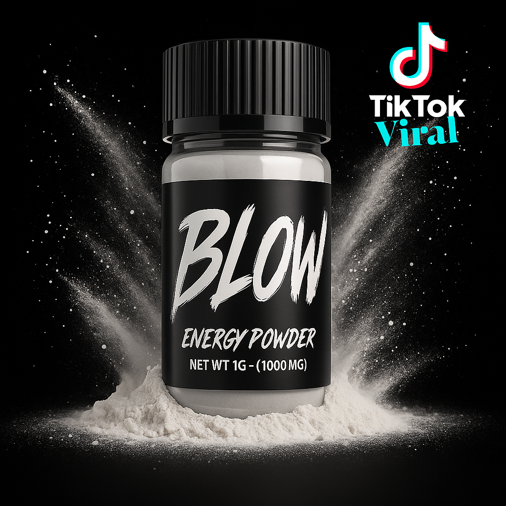 Blow Energy Powder - 1g Container - 3 Pack (400mg Caffeine Per Vial)