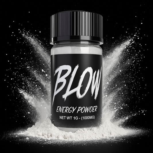 BLOW ENERGY POWDER - 1G Container - 3 Pack (400MG Caffeine Per Vial)